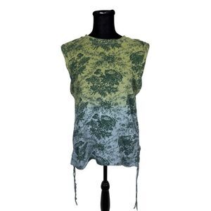 Anthropologie Pilcro Cotton Side Scrunch Muscle Tee - Women’s M